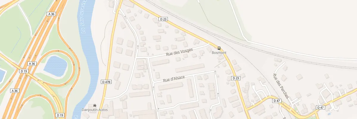 Plan du 10 Rue des Vosges à Danjoutin