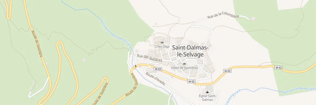 Plan du 5052 Le Village à Saint-Dalmas-le-Selvage