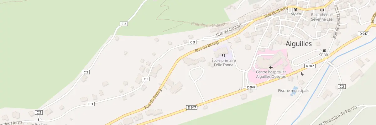 Plan du 444 Rue du Bourg à Aiguilles