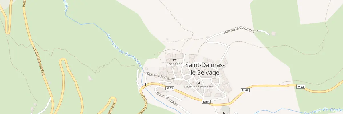 Plan du 5050 Le Village à Saint-Dalmas-le-Selvage