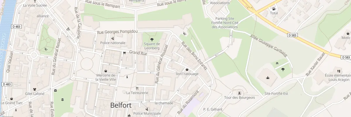Plan du 23 Grande Rue à Belfort