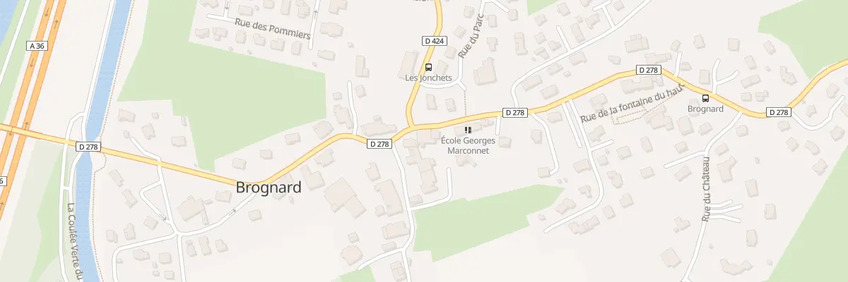 Plan du 1 Rue de la Croze à Brognard