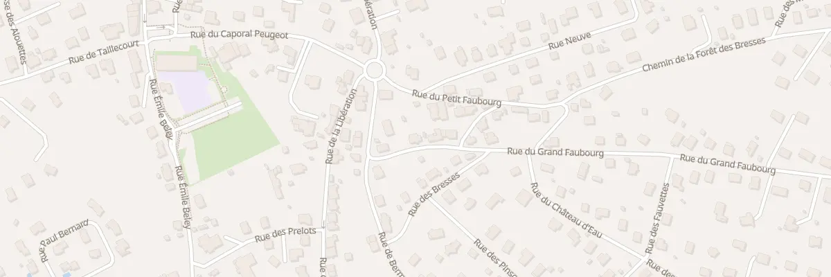 Plan du 7 Rue du Grand Faubourg à Étupes