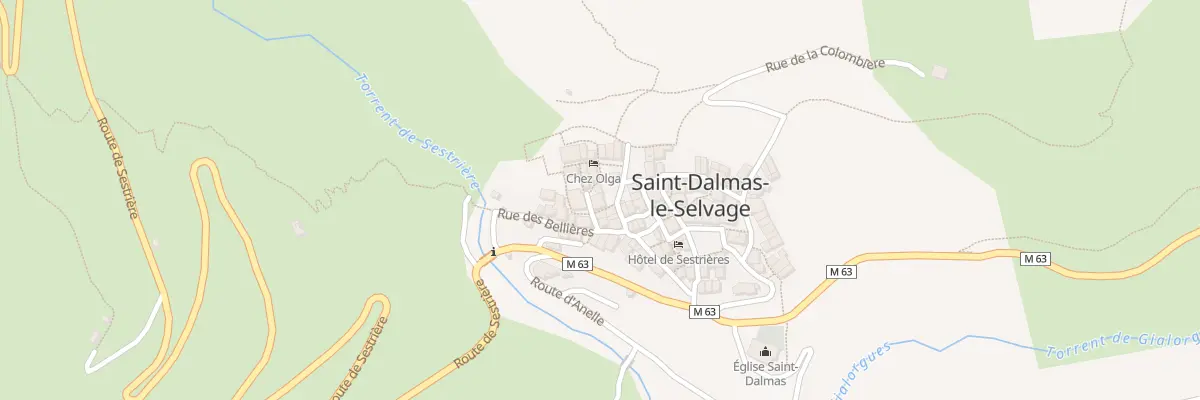 Plan du 5053 Le Village à Saint-Dalmas-le-Selvage