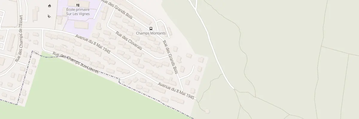 Plan du 43 Rue des Grands Bois à Audincourt
