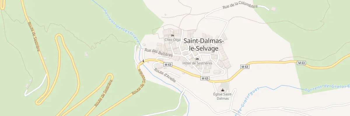 Plan du 5036 Le Village à Saint-Dalmas-le-Selvage