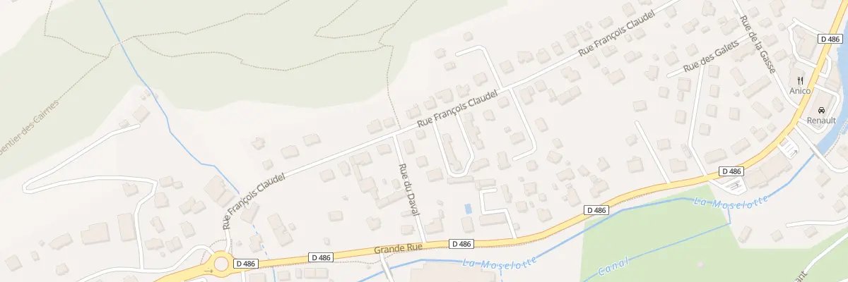 Plan du 33 Rue François Claudel à La Bresse
