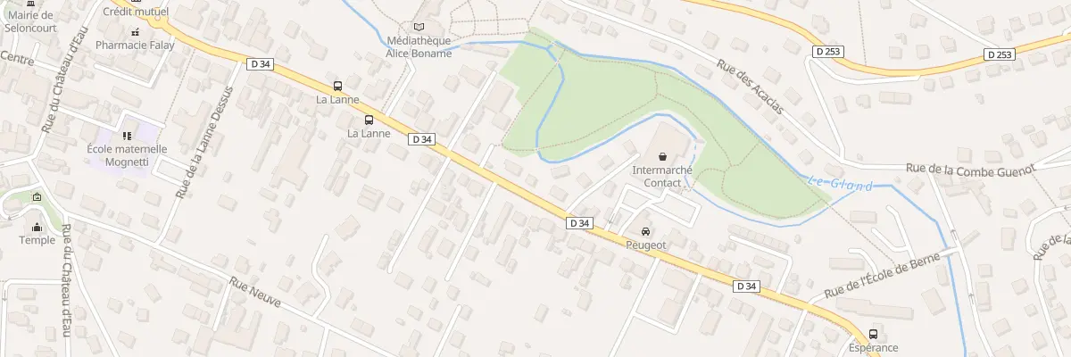 Plan du 46 Rue du Gen Leclerc à Seloncourt