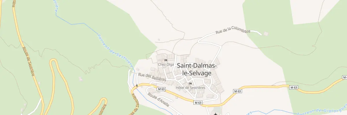 Plan du 5047 Le Village à Saint-Dalmas-le-Selvage