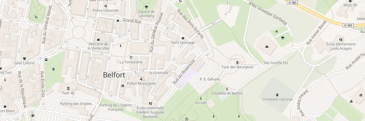 Plan du 26 Grande Rue à Belfort