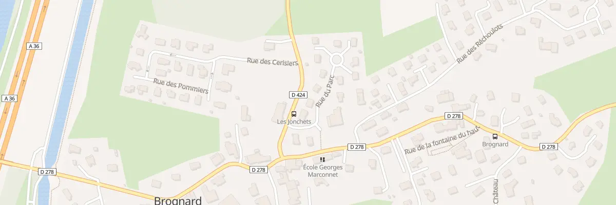 Plan du 2 Rue du Parc à Brognard