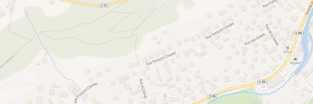 Plan du 44 Rue François Claudel à La Bresse