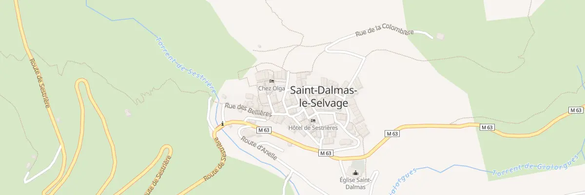 Plan du 5042 Le Village à Saint-Dalmas-le-Selvage