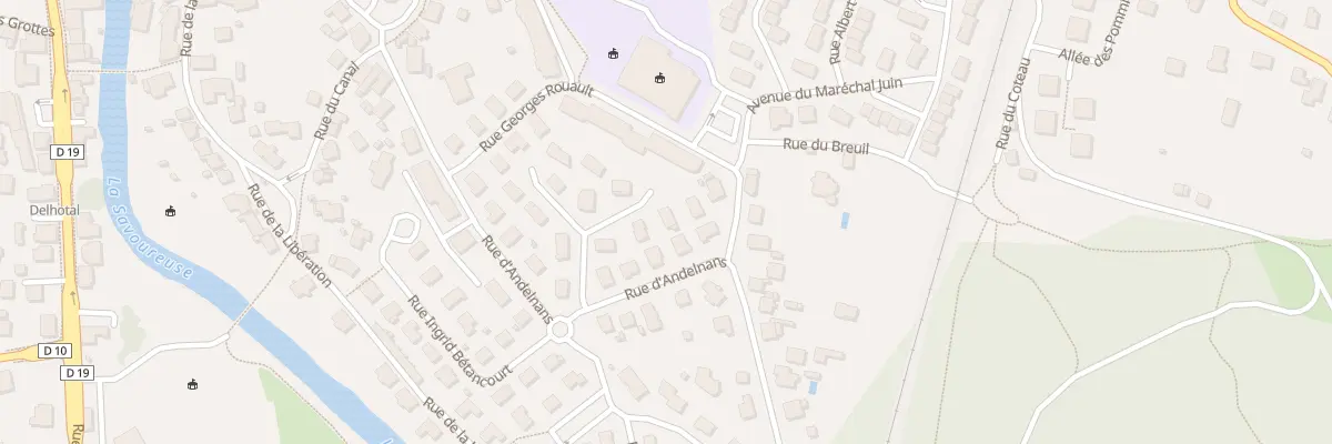 Plan du 8 Rue Georges Duhamel à Danjoutin