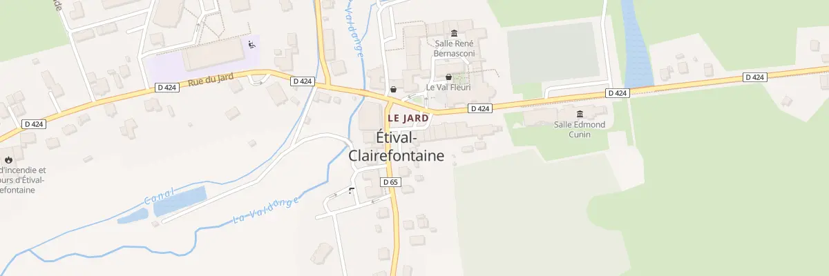 Plan du 2 Pl Abbatiale à Étival-Clairefontaine
