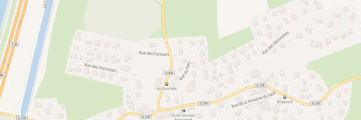 Plan du 4 Rue du Parc à Brognard