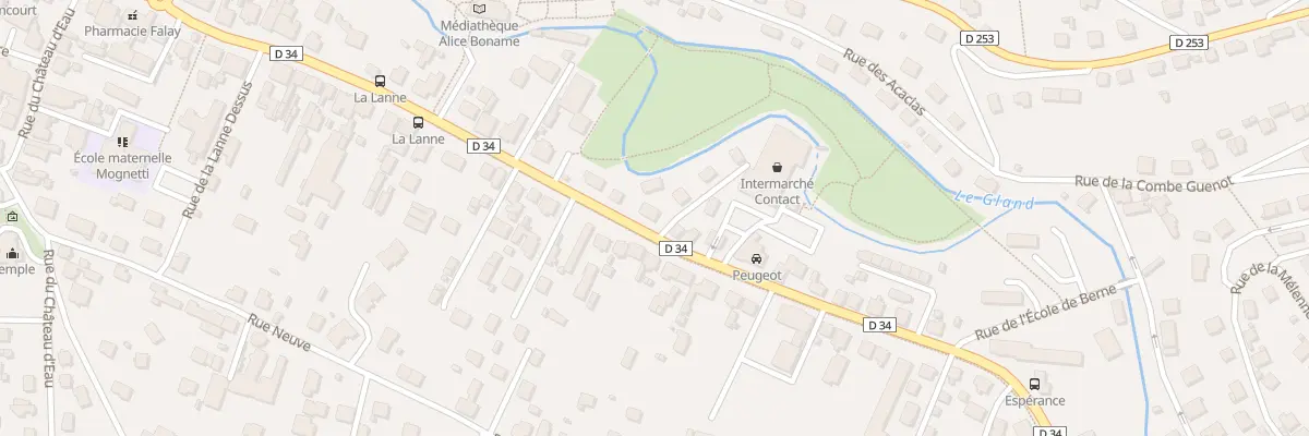 Plan du 44 Rue du Gen Leclerc à Seloncourt