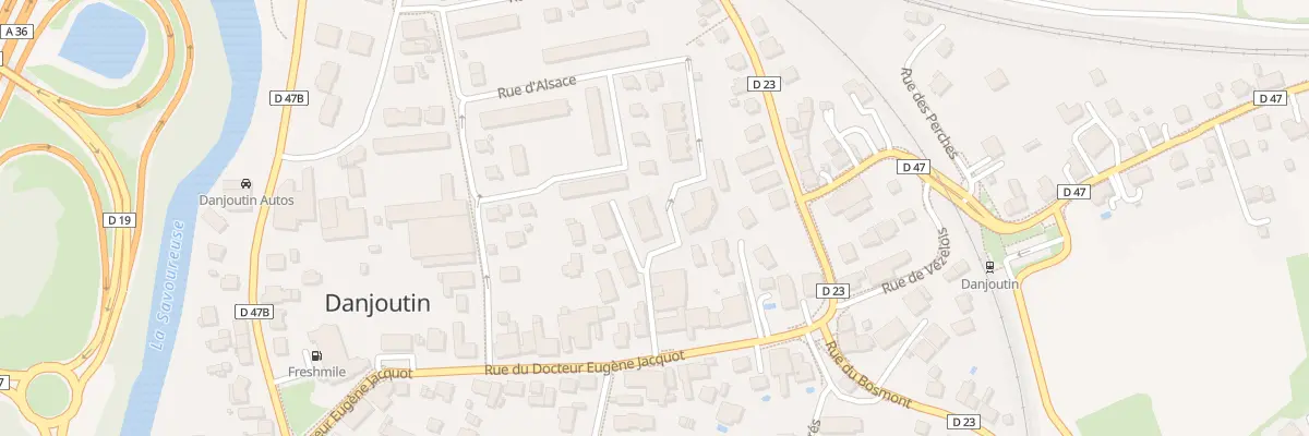Plan du 1 Rue du Jura à Danjoutin
