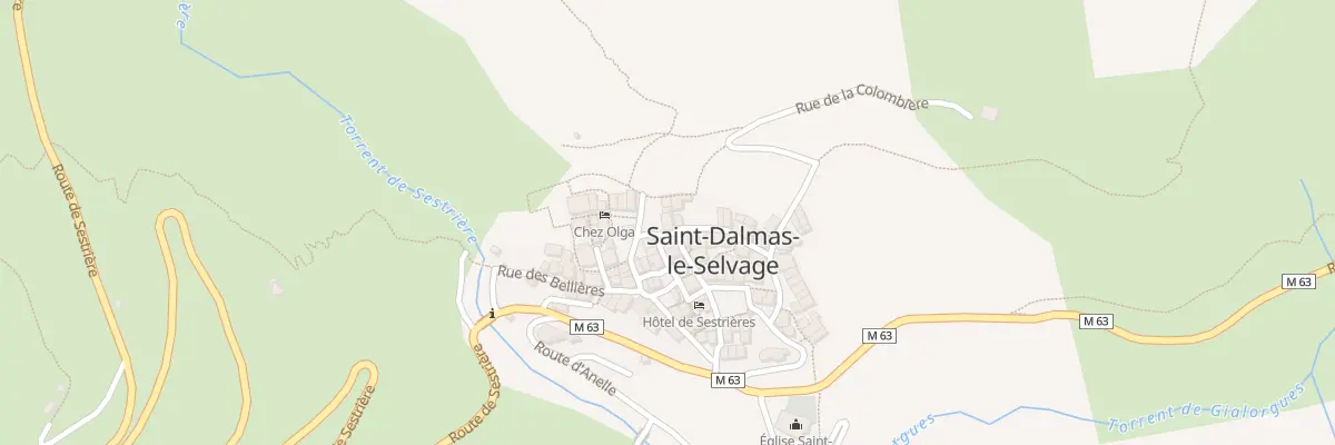Plan du 5137 Le Village à Saint-Dalmas-le-Selvage