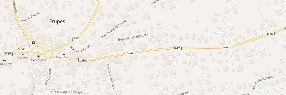 Plan du 3T Rue de Dampierre à Étupes
