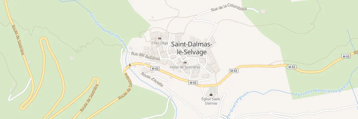 Plan du 5039 Le Village à Saint-Dalmas-le-Selvage