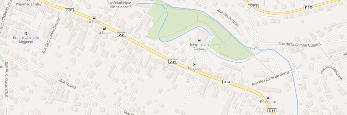 Plan du 36 Rue du Gen Leclerc à Seloncourt