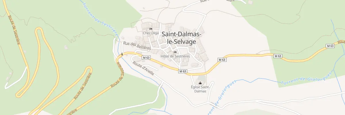 Plan du 5034 Le Village à Saint-Dalmas-le-Selvage
