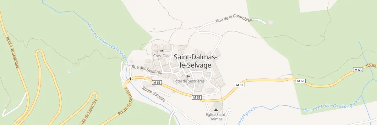 Plan du 5028 Le Village à Saint-Dalmas-le-Selvage