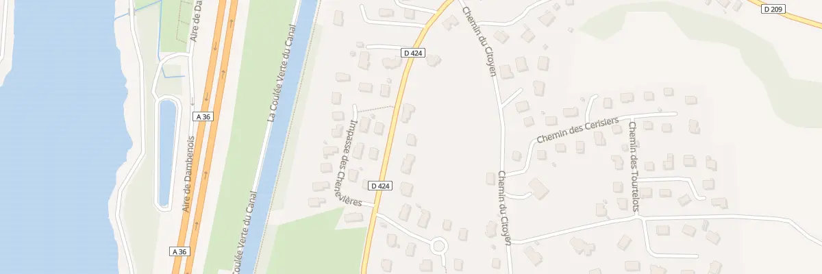 Plan du 11 Rue de Brognard à Dambenois
