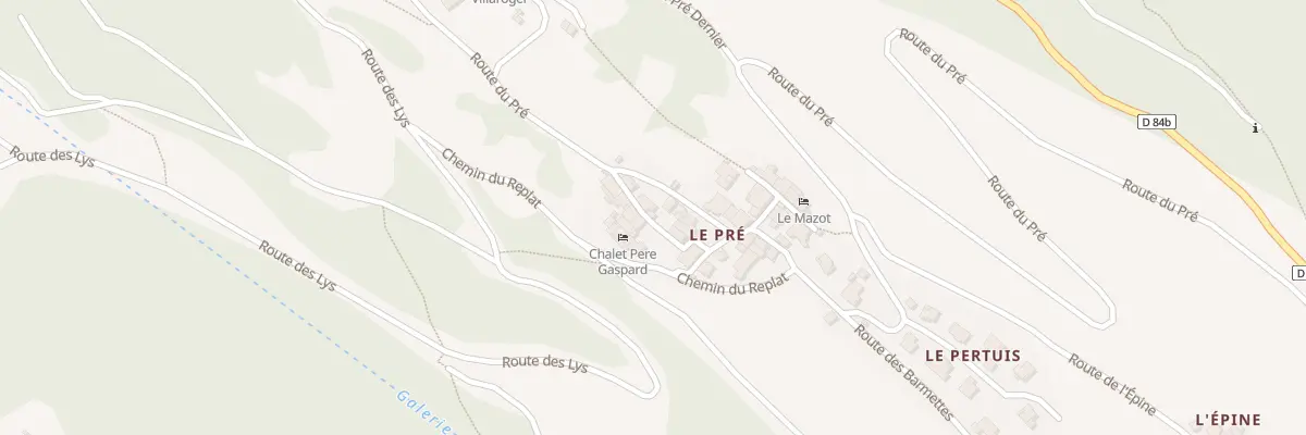 Plan du 54 Che du Riondet à Villaroger