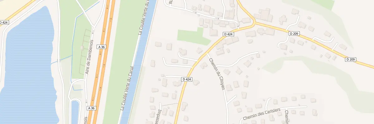 Plan du 8 Rue de Brognard à Dambenois