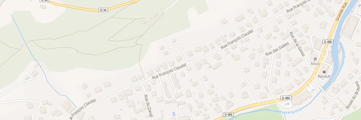 Plan du 40 Rue François Claudel à La Bresse