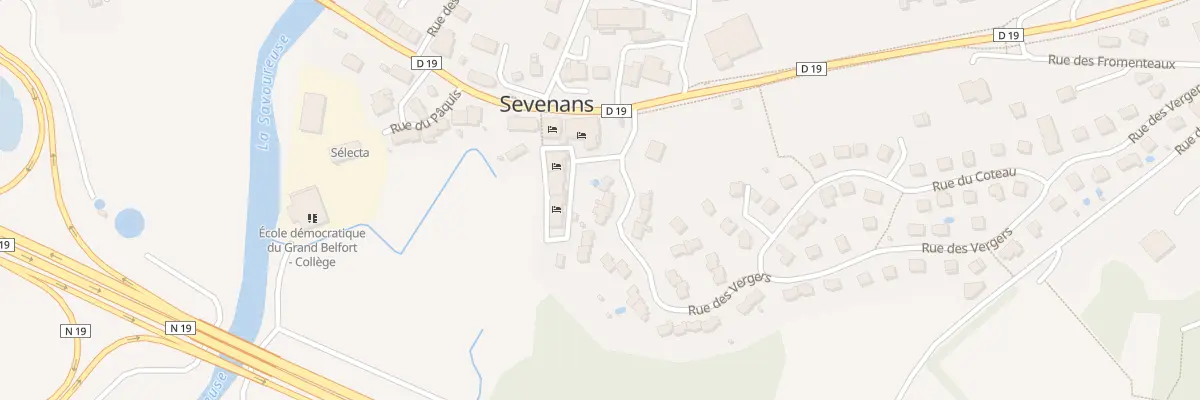 Plan du 4 Rue des Vergers à Sevenans