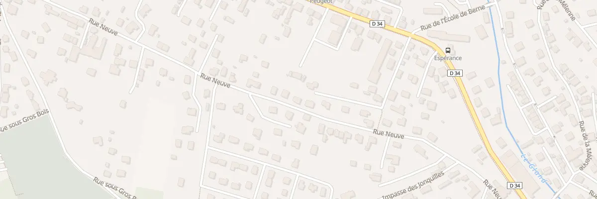 Plan du 22 Rue Neuve à Seloncourt