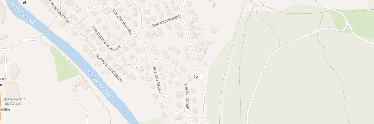 Plan du 46 Rue d’Andelnans à Danjoutin