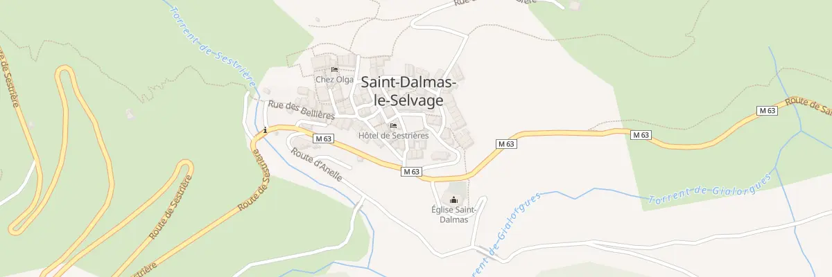 Plan du 5019 Le Village à Saint-Dalmas-le-Selvage