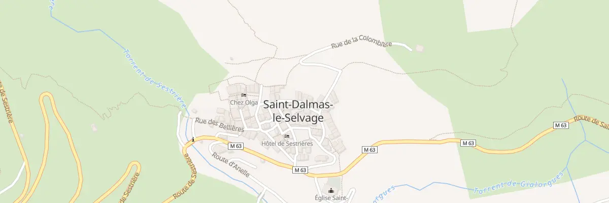 Plan du 5094 Le Village à Saint-Dalmas-le-Selvage
