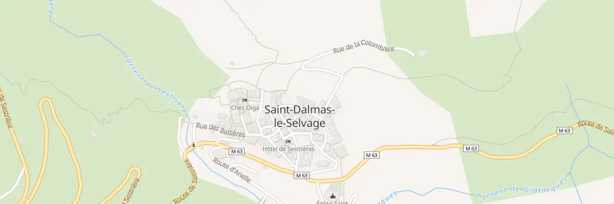 Plan du 5093 Le Village à Saint-Dalmas-le-Selvage
