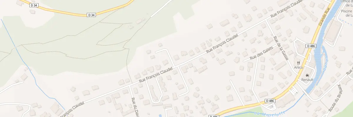 Plan du 36 Rue François Claudel à La Bresse