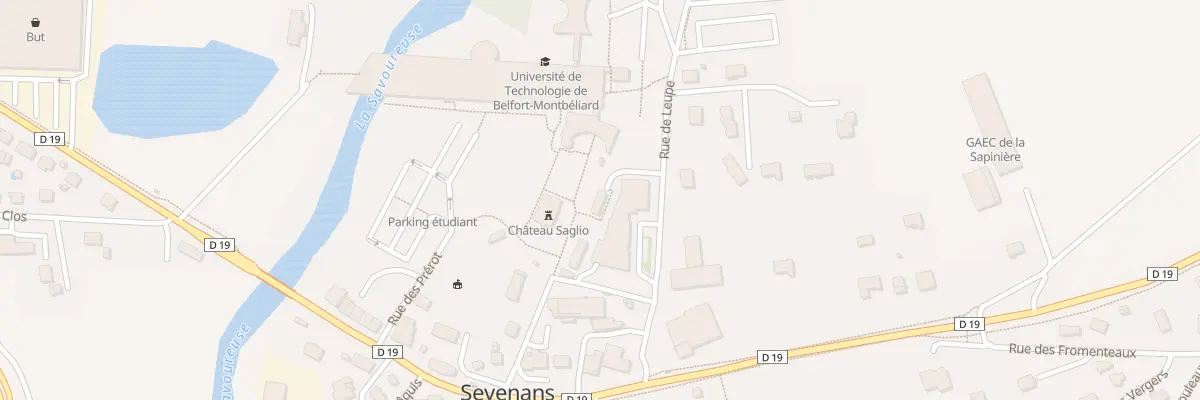 Plan du 7 Rue de Leupe à Sevenans