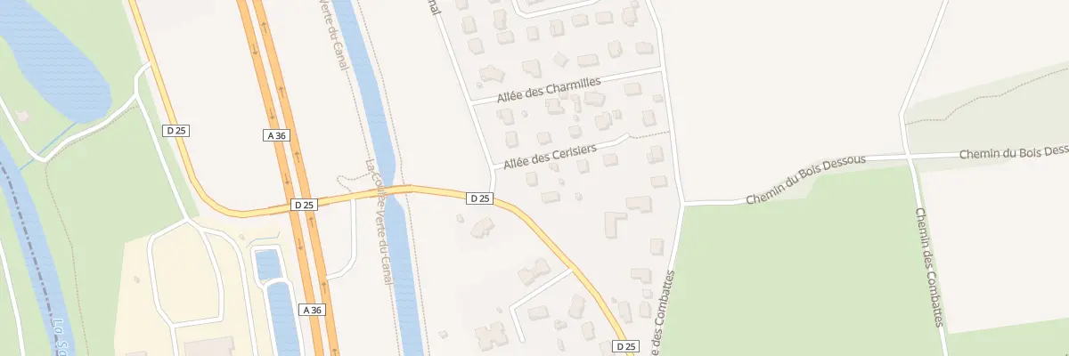 Plan du 2 Imp des Cerisiers à Trévenans