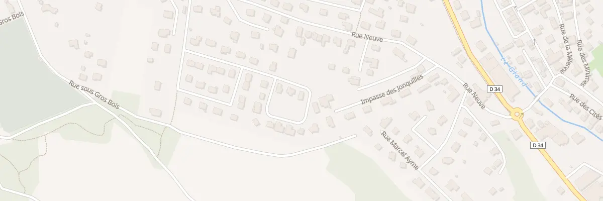 Plan du 1 Rue Eugène Petit à Seloncourt