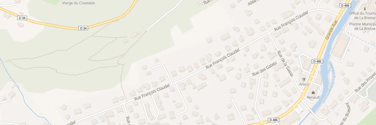 Plan du 32 Rue François Claudel à La Bresse