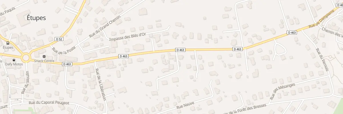 Plan du 14 Rue de Dampierre à Étupes