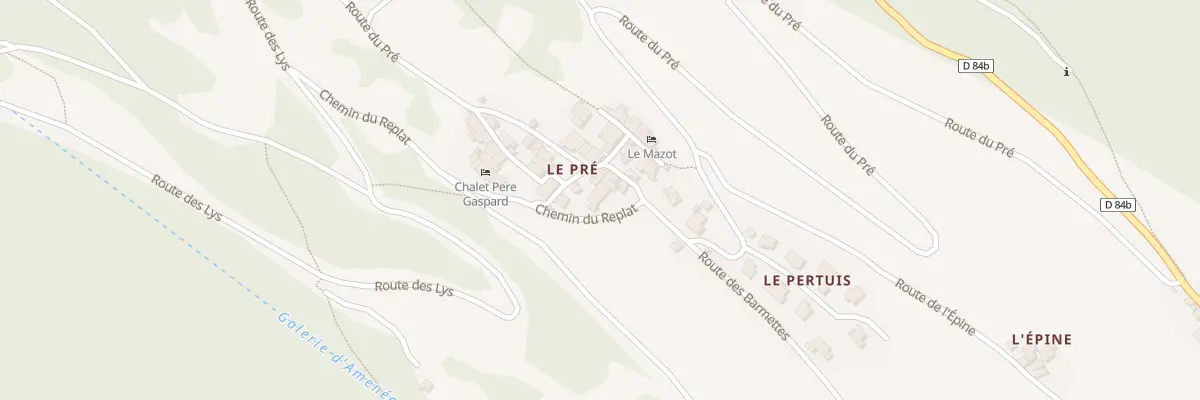 Plan du 28 Che du Replat à Villaroger