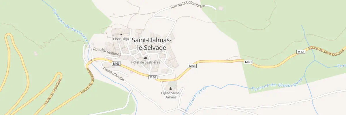 Plan du 5010 Le Village à Saint-Dalmas-le-Selvage