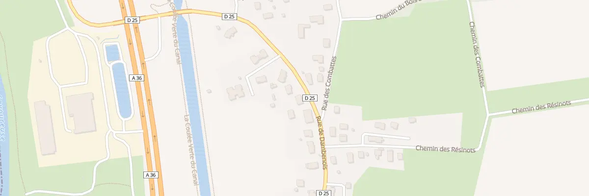 Plan du 16 Rte de Dambenois à Trévenans
