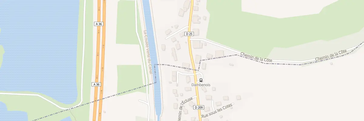 Plan du 84 Rte de Dambenois à Trévenans