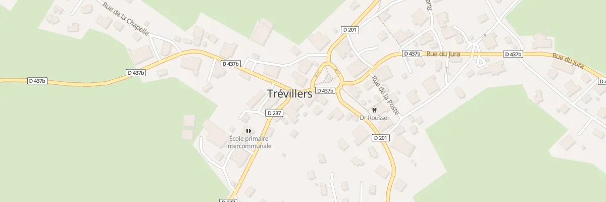 Plan du 1 Rue du Comté à Trévillers