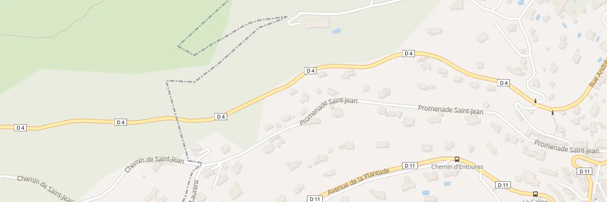 Plan du 496 Prom Saint Jean à Cabris